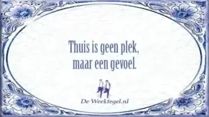 Thuis is geen plek...