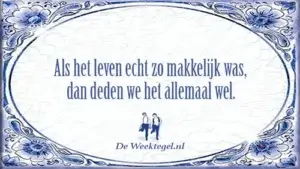 Als het leven...