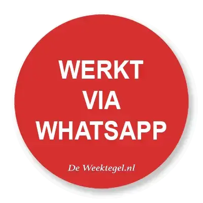 Werkt via WhatsApp...