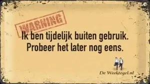Tijdelijk buiten gebruik...