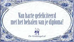 Behalen diploma!