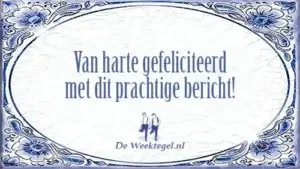 Prachtig bericht!