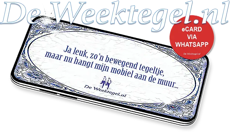 weektegel grappige spreuk telefoon